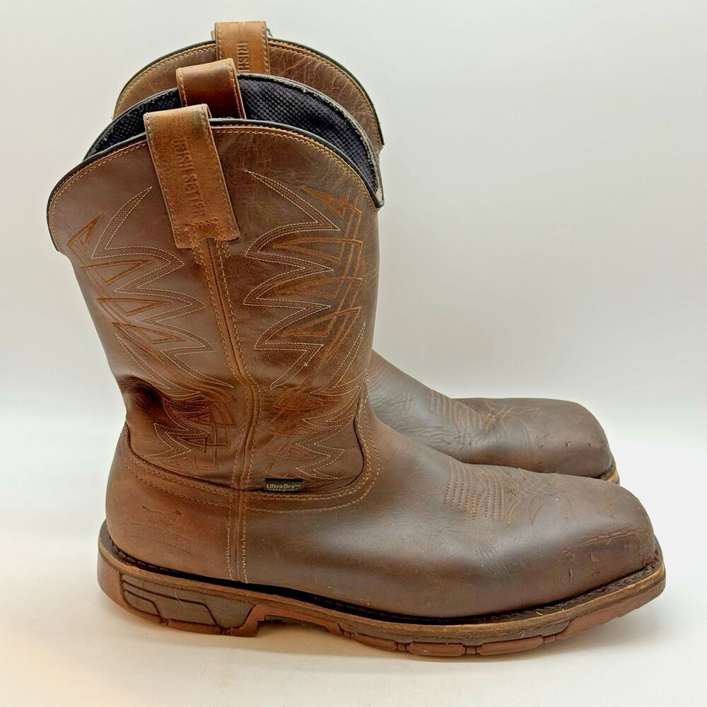Irish Setter Marshall Waterproof Western Boot Men's 13 2E Square Steel Toe 83912
